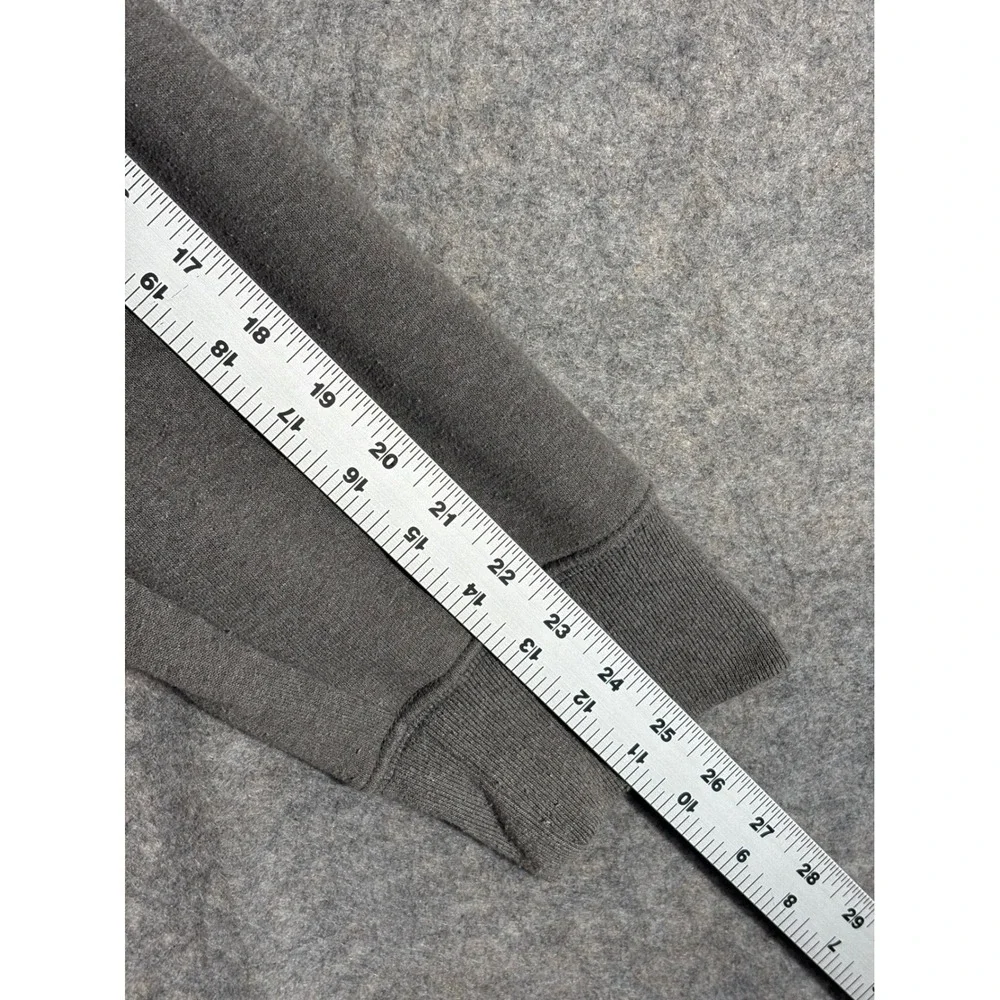 The North Face‎ Gray Hoodie Orange Logo Pullover Mens Sweatshirt